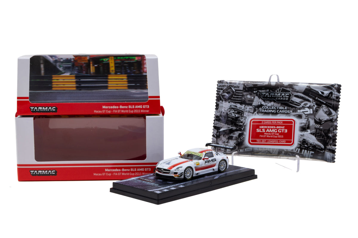 [Pre-Order] Mercedes-Benz SLS AMG GT3 + Trading Cards - Macau GT Cup - FIA GT World Cup 2015 Winner, Maro Engel
