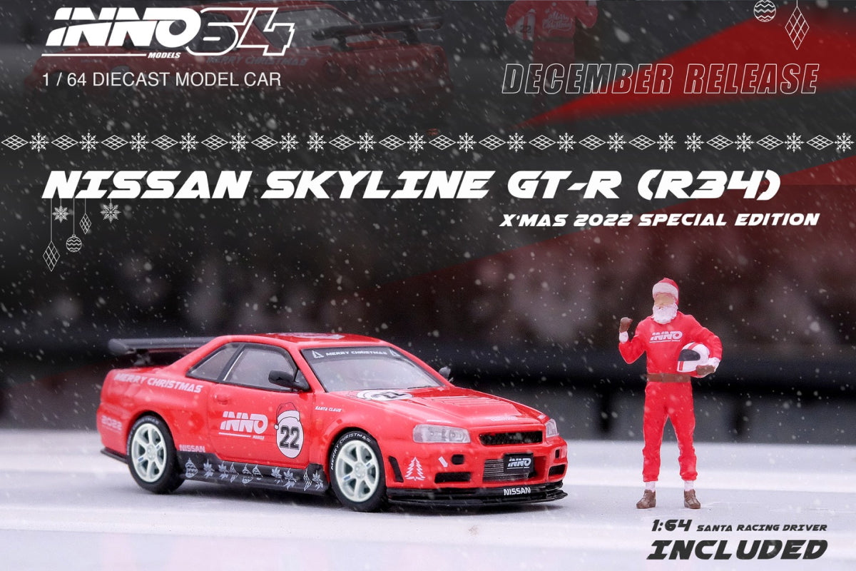 Nissan Skyline GT-R (R34) - X-Mas 2022 Special Edition with Santa Figure