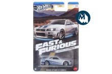 Hot Wheels Fast & Furious 2025 Mix 1 Brian O'Conner Series / #3 - Nissan Skyline GT-R (BNR34) (Silver)