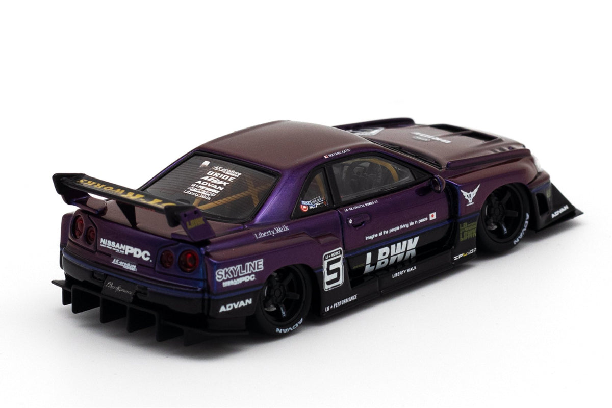 Nissan Skyline "LBWK" (ER34) Super Silhouette (Midnight Purple II / Resin)