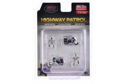 1:64 American Diorama Highway Patrol Motorcycles / CHiPs (AD-64529)