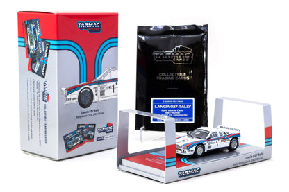 Lancia 037 Rally + Trading Cards - Rally Monte Carlo 1983 Winner, W. Rohrl / C. Geistdorfer
