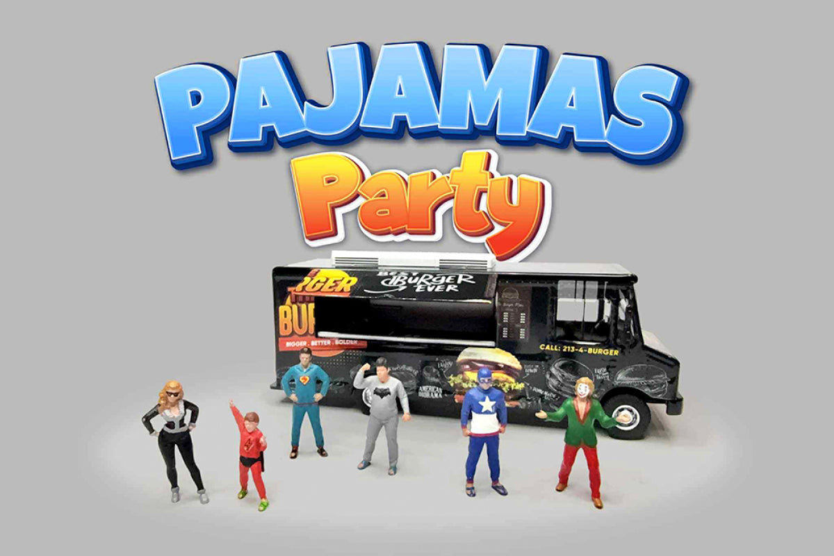 1:64 American Diorama Pajamas Party Figure Set (AD-2436MJ)