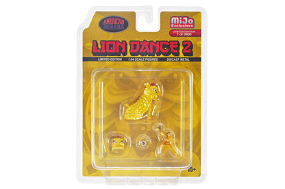 1:64 American Diorama Lion Dance 2 (Yellow) (AD-2404)