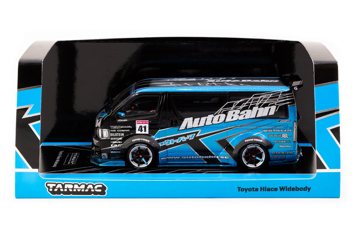 1:43 - Toyota Hiace Widebody (Black / Blue)