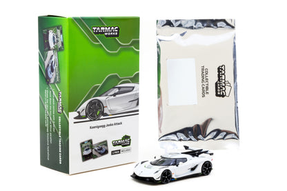 Koenigsegg Jesko Attack + Trading Cards - Lamley Special Edition (White)