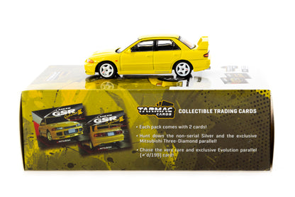 Mitsubishi Lancer GSR Evolution III + Trading Cards (Yellow)