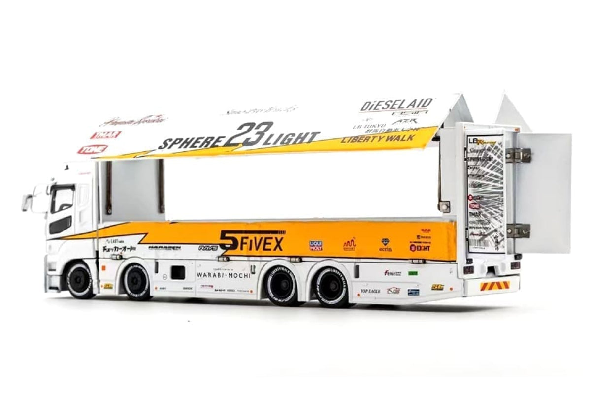 Liberty Walk LB-Trucks Mitsubishi Fuso Super Great Transporter - Sphere 23 Light (White)