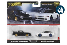 Car Culture Twin Pack - '96 Nissan 180SX Type X / Nissan SilEighty - Nissan Silvia