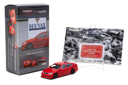[Pre-Order] VERTEX Toyota Aristo JZS161 + Trading Cards (Red)