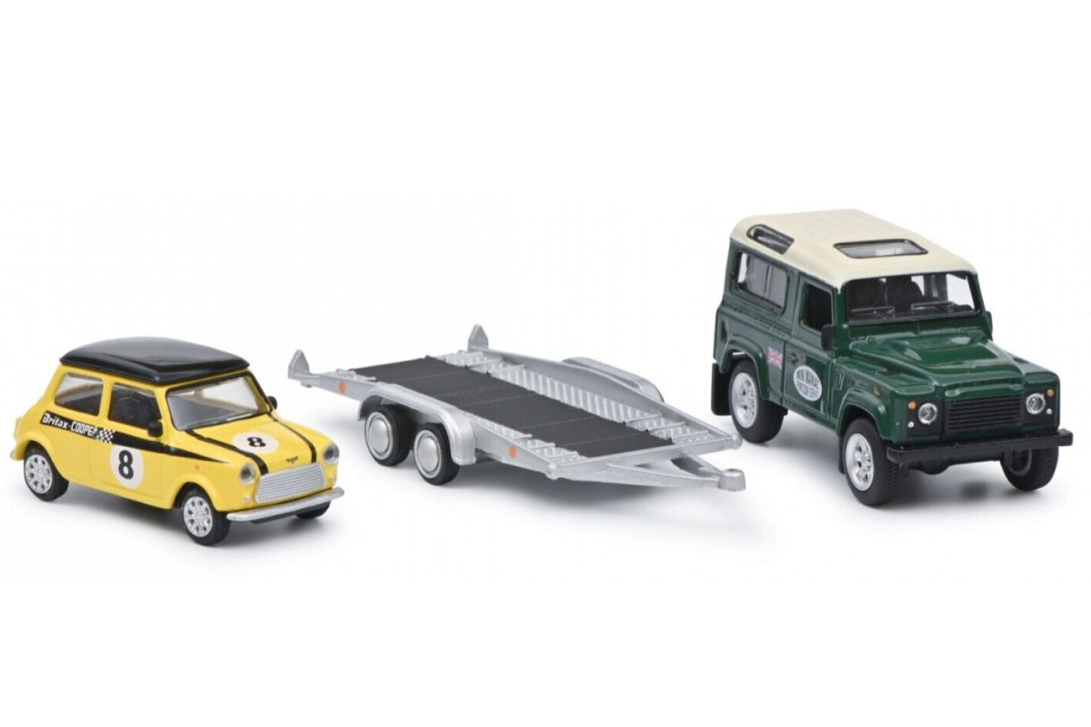 Land Rover and #8 Mini Cooper - Mini Maniac Sportscar Services