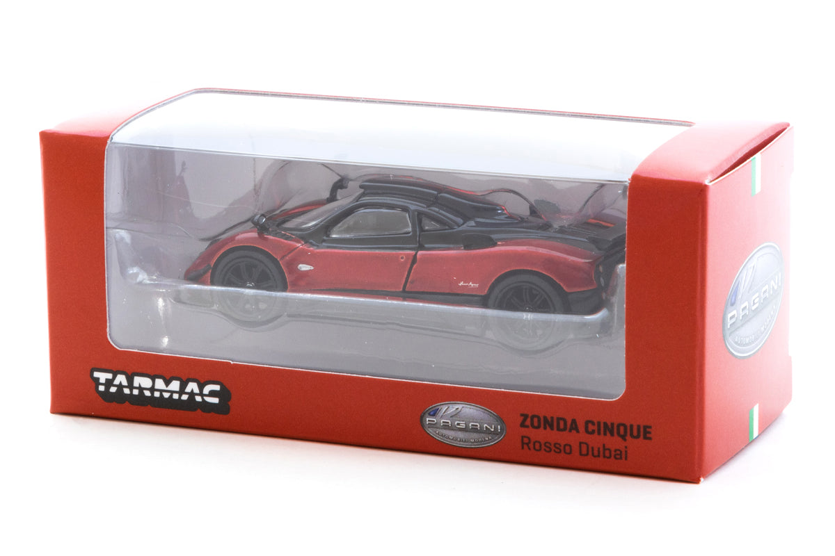 Tarmac Works 1:64 Pagani Zonda Cinque - Rosso Dubai (Red) - Global64 - M & J Toys Inc. Die-Cast Distribution | Specializing in Die-cast Collectibles Since 1987 Tarmac Works 1:64 Pagani Zonda Cinque - Rosso Dubai (Red) - Global64 - M & J Toys Inc. Die-Cast Distribution | Specializing in Die-cast Collectibles Since 1987