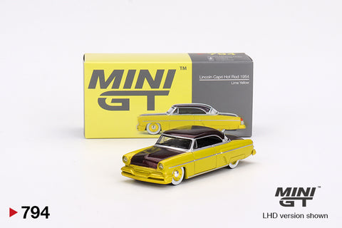 #794 - Lincoln Capri Hot Rod 1954 (Lime Yellow)