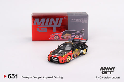 #651 - LB-Silhouette WORKS GT NISSAN 35GT-RR Ver.1 “BARONG” MINI GT x MIZU Diecast