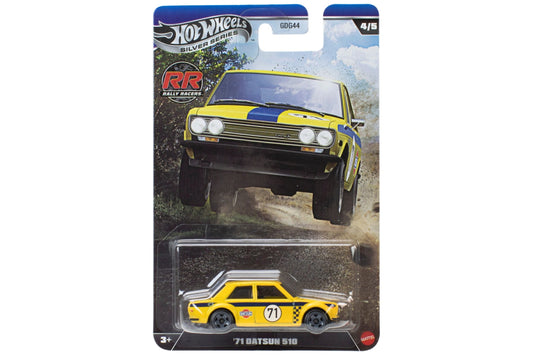 Hot Wheels Rally Racers (2026) / #4 - '71 Datsun 510 (Yellow)