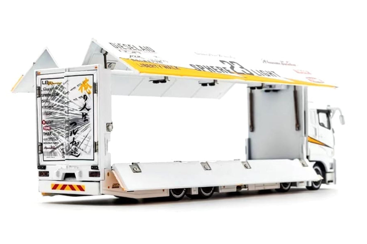 Liberty Walk LB-Trucks Mitsubishi Fuso Super Great Transporter - Sphere 23 Light (White)