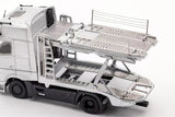 1:64 Mercedes-Benz AMG Actros Auto Transporter (Silver)