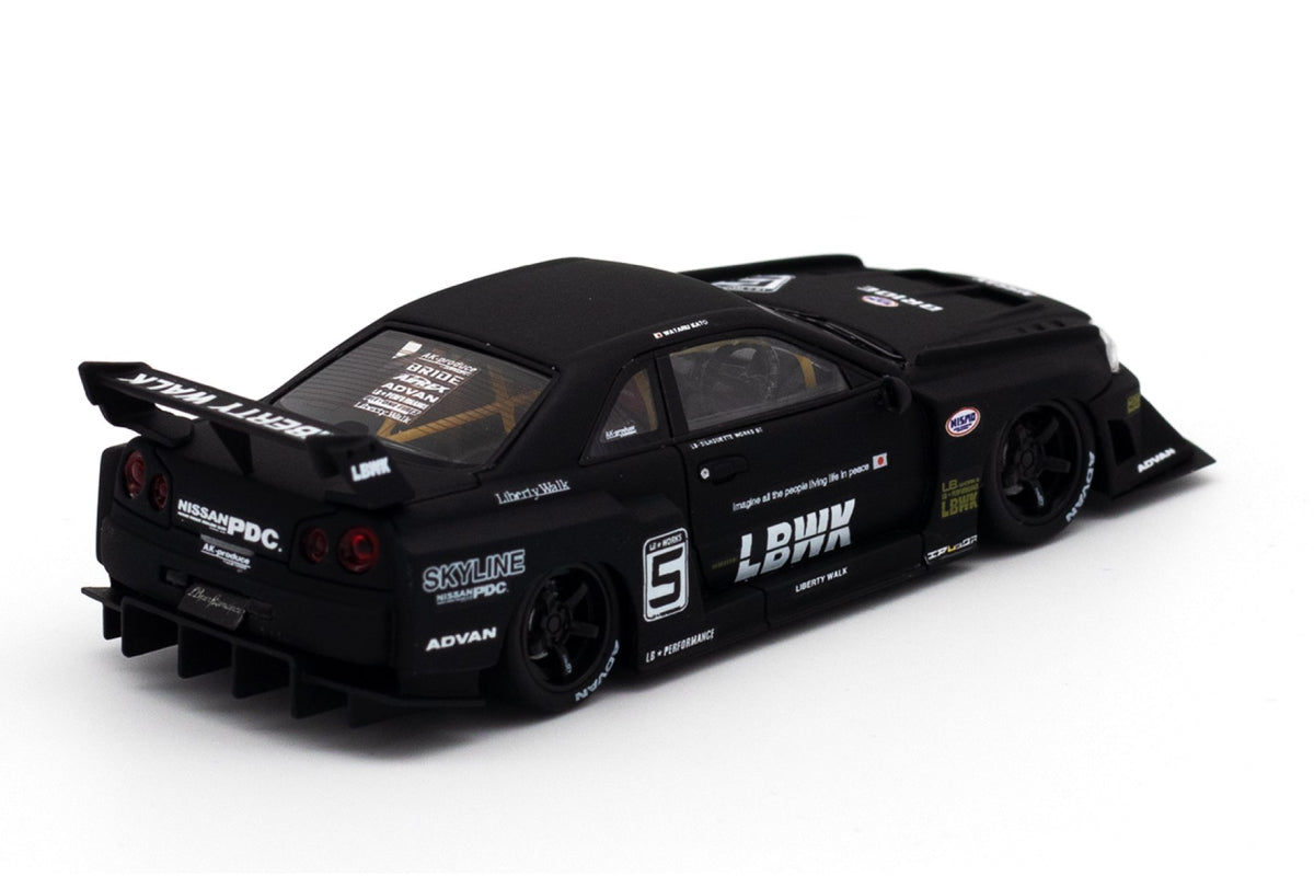 Nissan Skyline "LBWK" (ER34) Super Silhouette (Matt Black / Resin)