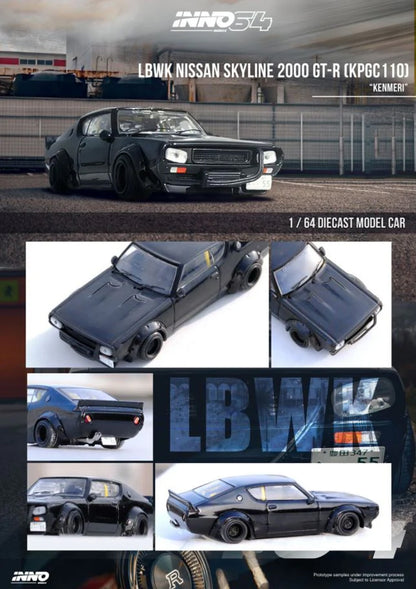 Nissan Skyline 2000 GT-R (KPGC110) "Kenmeri" (Black)