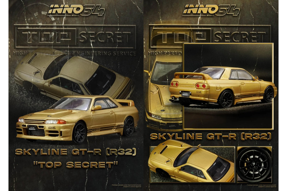Nissan BNR32 GT-R (650R) "Top Secret" (Gold)