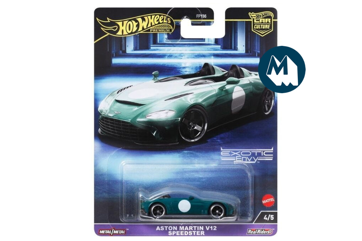 Hot Wheels Car Culture 2024 Mix 1 Exotic Envy 3 / #4 - Aston Martin V12 Speedster (British Racing Green)