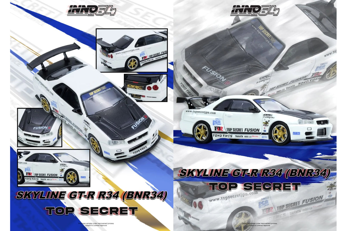 Nissan R34 GT-R "Top Secret" (White)