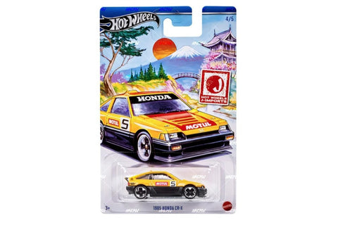 Hot Wheels J-Imports (2024) #04 - 1985 Honda CR-X (Yellow)