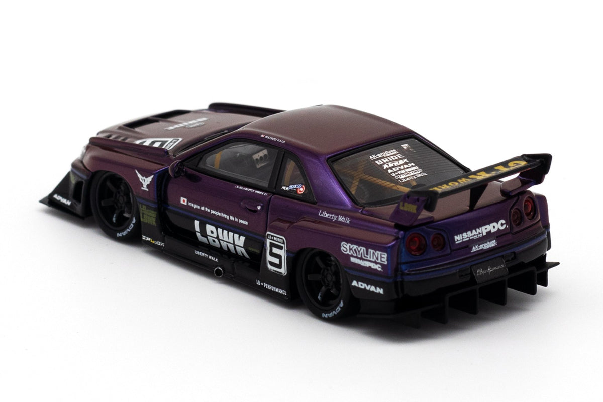Nissan Skyline "LBWK" (ER34) Super Silhouette (Midnight Purple II / Resin)