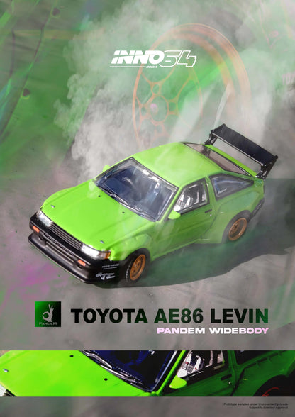 Toyota AE86 Levin "Pandem Rocket Bunny" (Green)