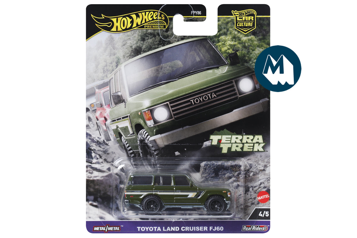 Hot Wheels Car Culture 2024 Mix 5 Terra Trek / #4 - Toyota Land Cruiser FJ60 (Dark Green)