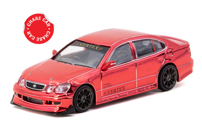 [Pre-Order] VERTEX Toyota Aristo JZS161 + Trading Cards (Red)