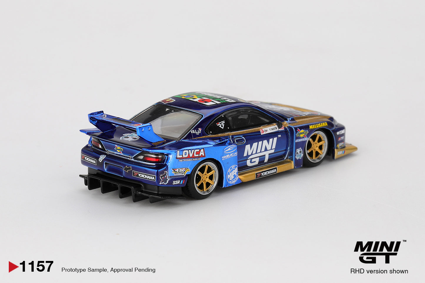 #1157 - Nissan Silvia (S15) LB-Super Silhouette #555 Team MINI GT Liberty Walk 2025 Formula Drift