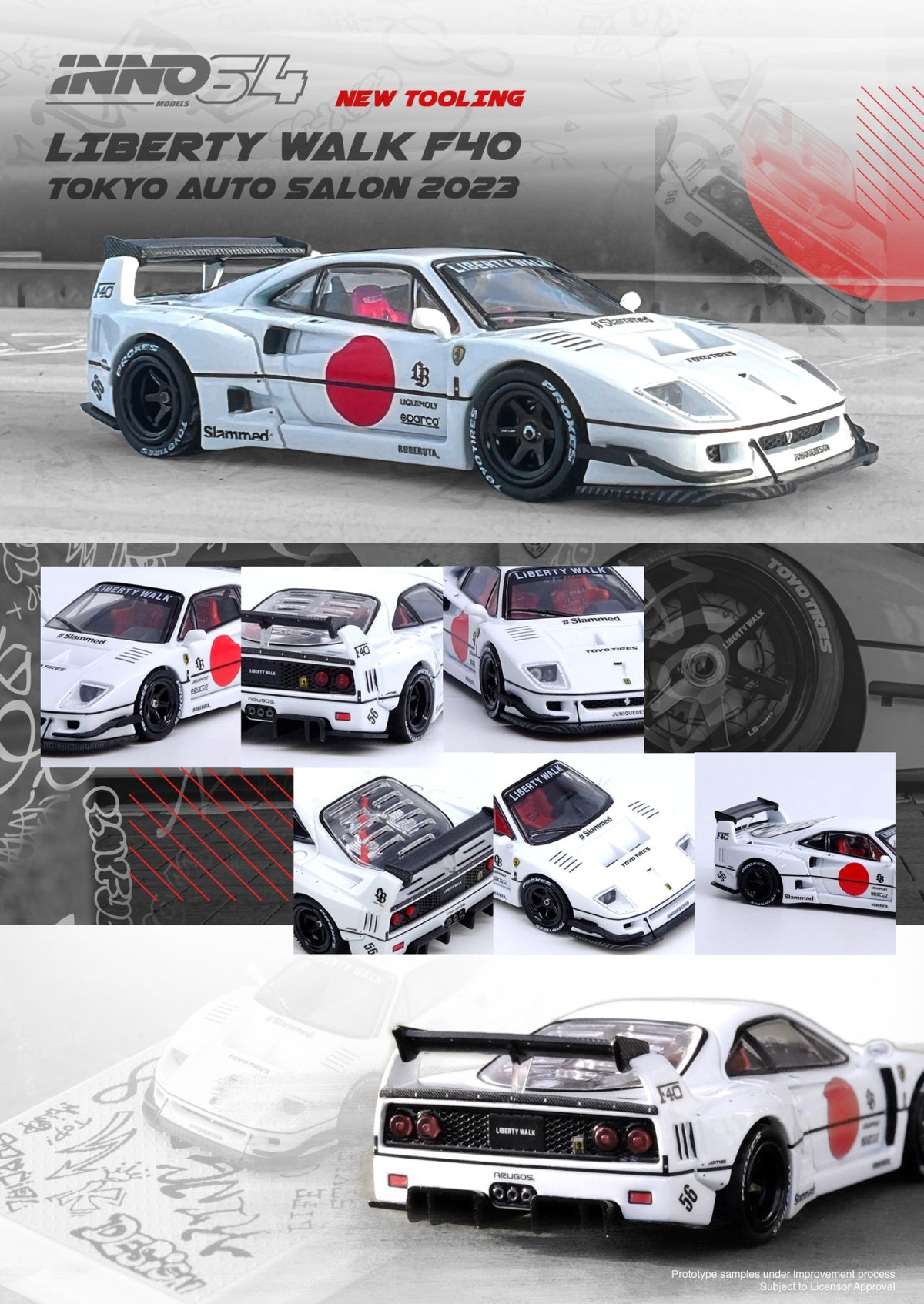フェラーリLBWK (F40) TOKYO AUTO SALON 2023 Tokyo Auto Salon 2023 Coverage: Liberty Walk Turns Up The