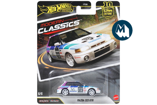 Hot Wheels Car Culture 2026 Mix 4 Modern Classics / #5 - Mazda 323 GTR (White)