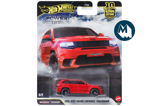 Hot Wheels Car Culture 2026 Mix 3 Power Trip / #5 - 2019 Jeep Grand Cherokee Trackhawk (Velvet Red)