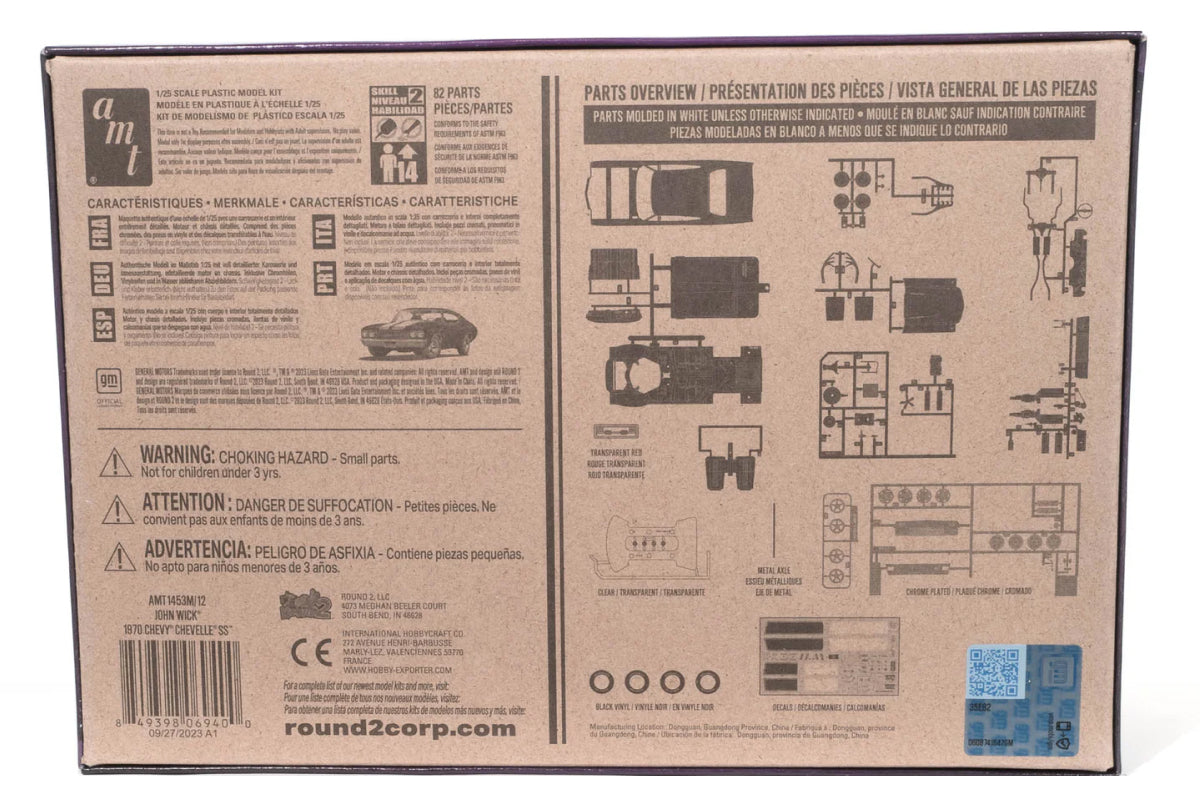 1:25 - 1970 Chevy Chevelle / John Wick (Model Kit)