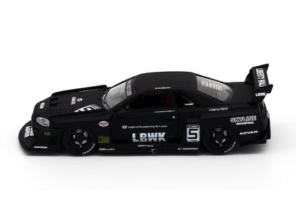 Nissan Skyline "LBWK" (ER34) Super Silhouette (Matt Black / Resin)