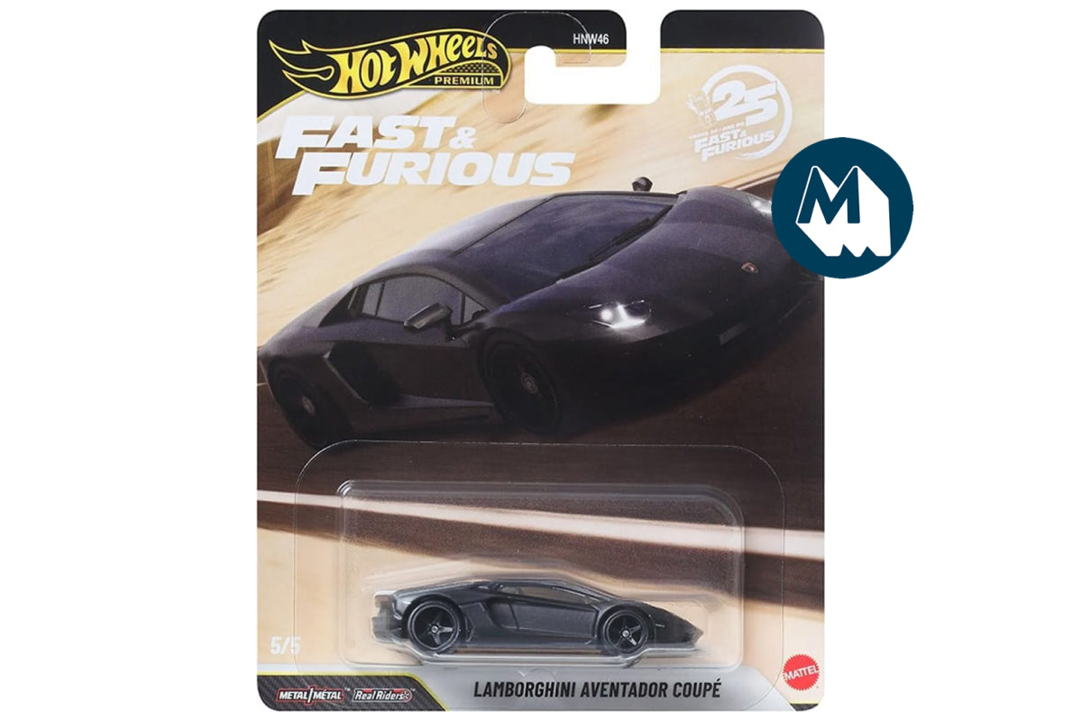 [Damaged] Hot Wheels Fast & Furious Premium 2026 Mix 2 / #5 - Lamborghini Aventador Coupe (Matte Nero Nemesis)
