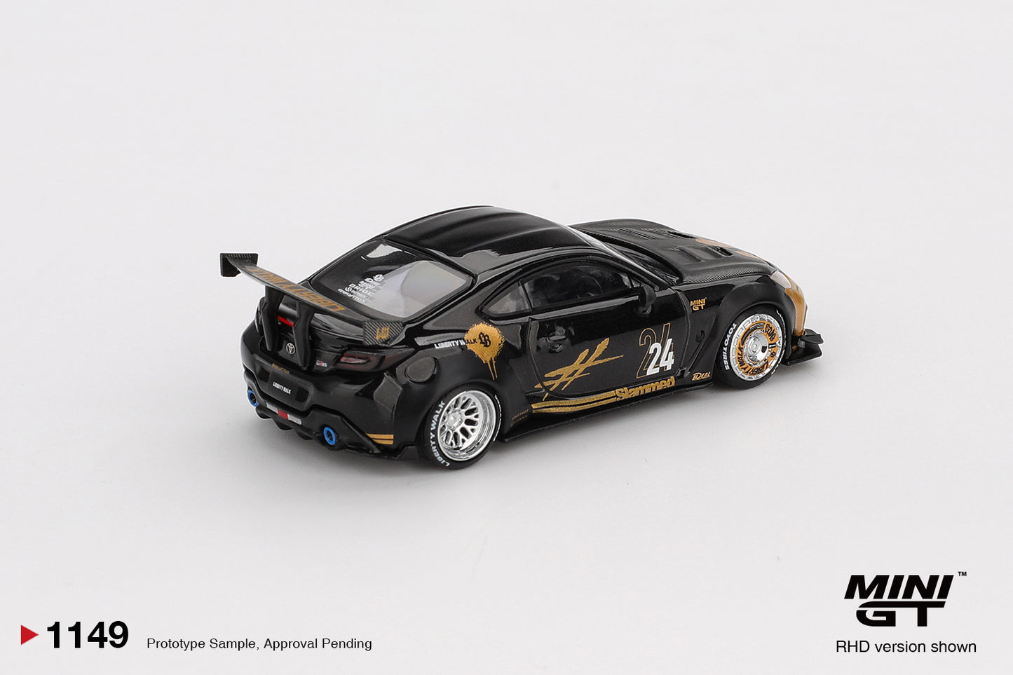 #1149 - Toyota GR86 LB★Nation (Black / Gold)