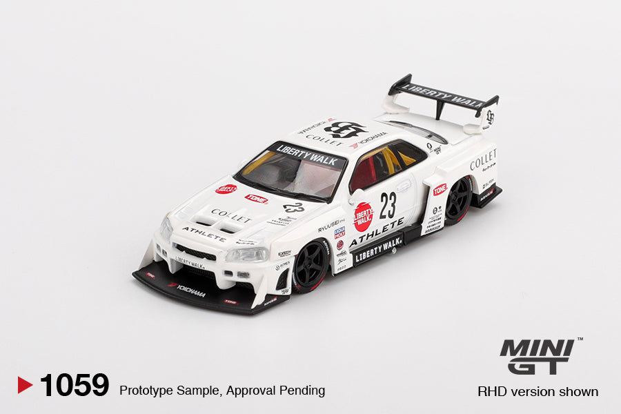 ミニカー LB SuperSilhouetteSKYLINE ER 34 TAS 2022 1059 - Nissan LB-ER34 Super Silhouette ATHLETE/COLLET – Modelmatic
