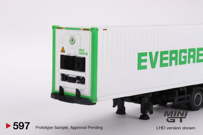 #597 - Western Star 49X Blue w/ 40' Reefer Container "Evergreen"