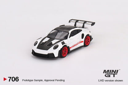 #706 - Porsche 911 (992) GT3 RS Weissach Package (White with Pyro Red)