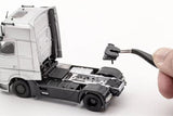 1:64 Mercedes-Benz AMG Actros Auto Transporter (Silver)