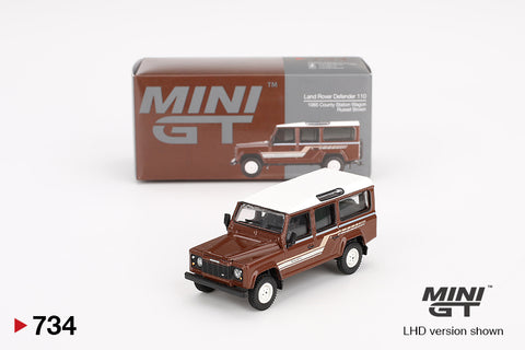 #734 - Land Rover Defender 110 1985 County Station Wagon (Russet Brown)