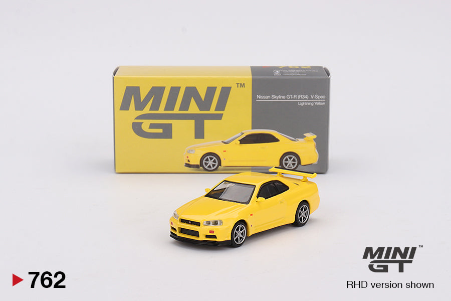 #762 - Nissan Skyline GT-R (R34) V-Spec Lightning (Yellow)