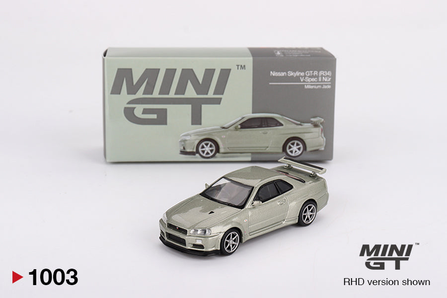 #1003 - Nissan Skyline GT-R (R34) V-Spec II Nür (Millenium Jade)