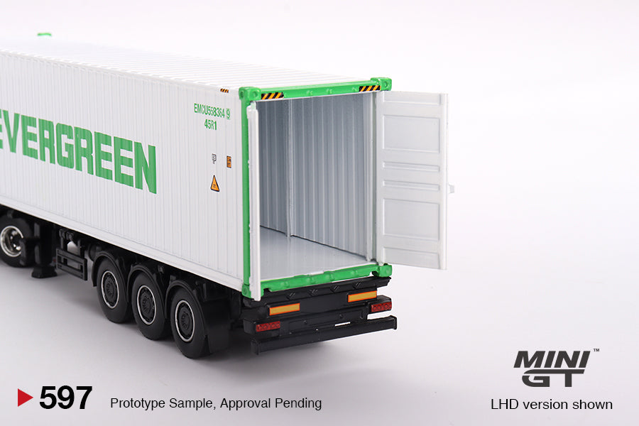 #597 - Western Star 49X Blue w/ 40' Reefer Container "Evergreen"