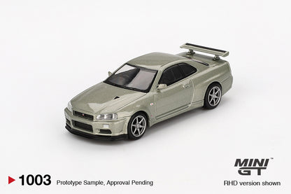 #1003 - Nissan Skyline GT-R (R34) V-Spec II Nür (Millenium Jade)