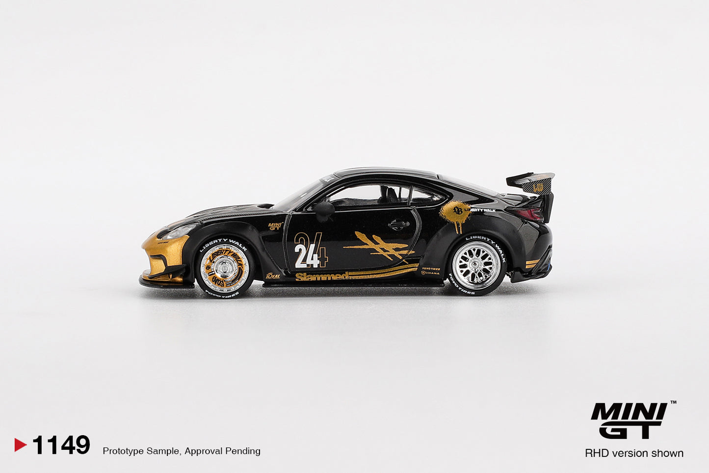 #1149 - Toyota GR86 LB★Nation (Black / Gold)