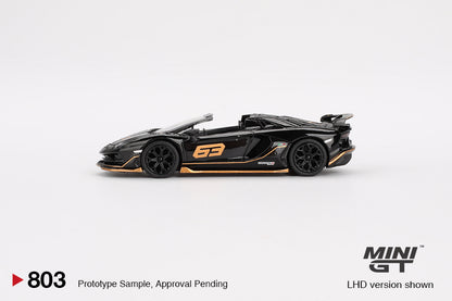 #803 - Lamborghini Aventador SVJ 63 Roadster Nero Aldebaran
